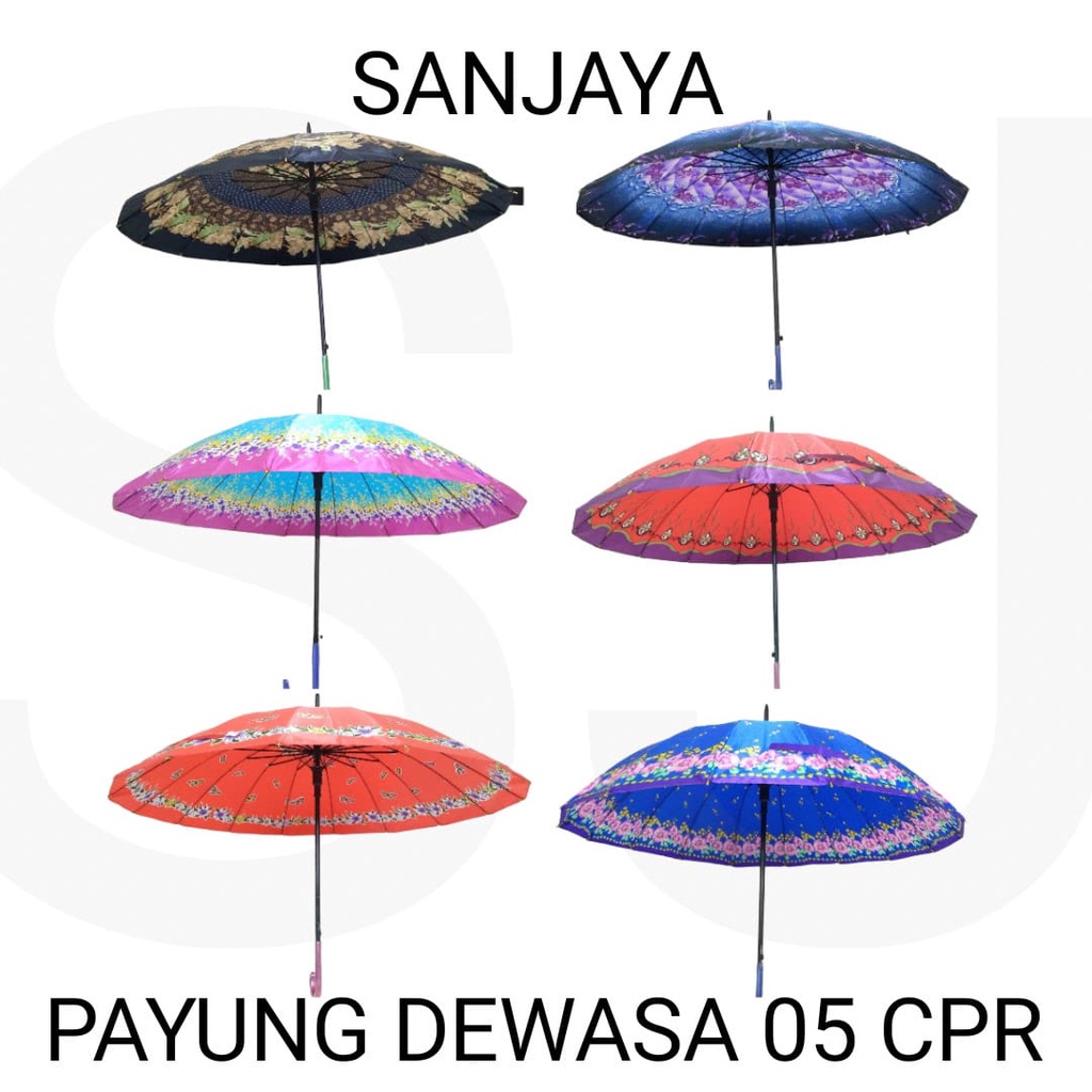 PAYUNG HUJAN / PAYUNG MOTIF WARNA WARNI / PAYUNG DEWASA 05 CPR