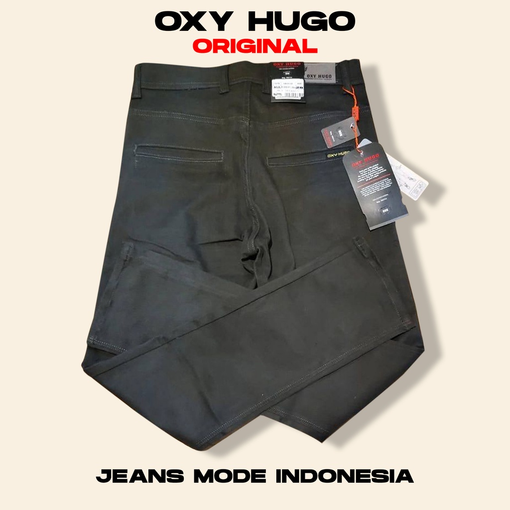 Celana panjang slimfit pria OXY HUGO original  Chinos Soft