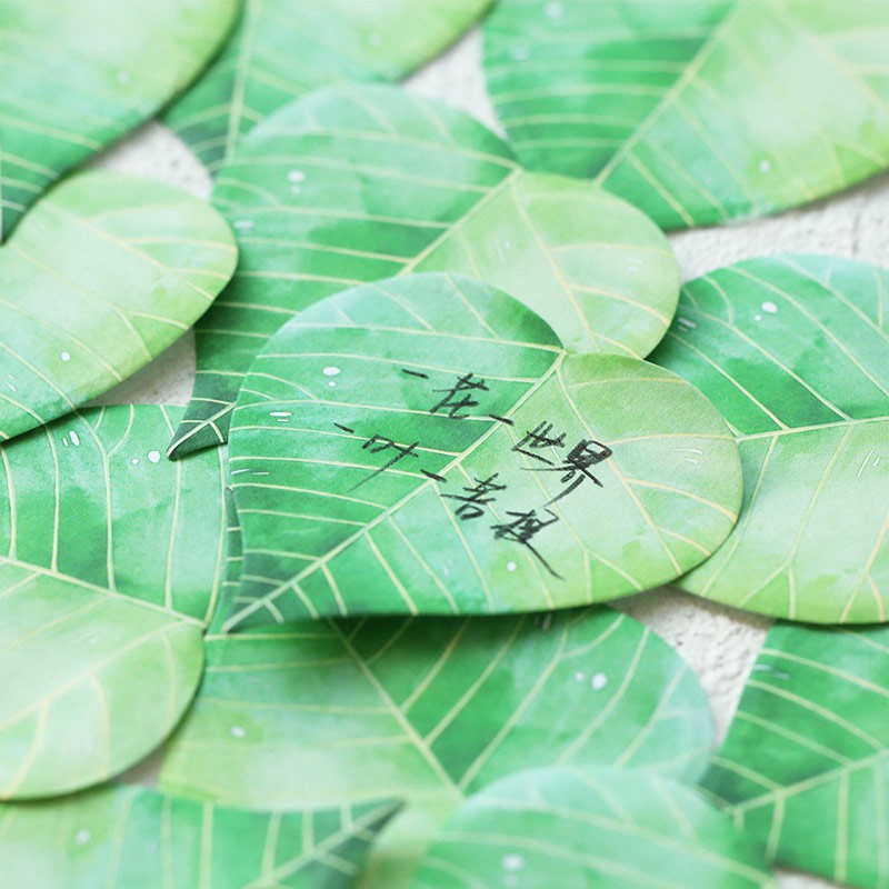 PMM Leaf Collection Sticky Notes Catatan Note Tempel Bentuk Daun Tempelan