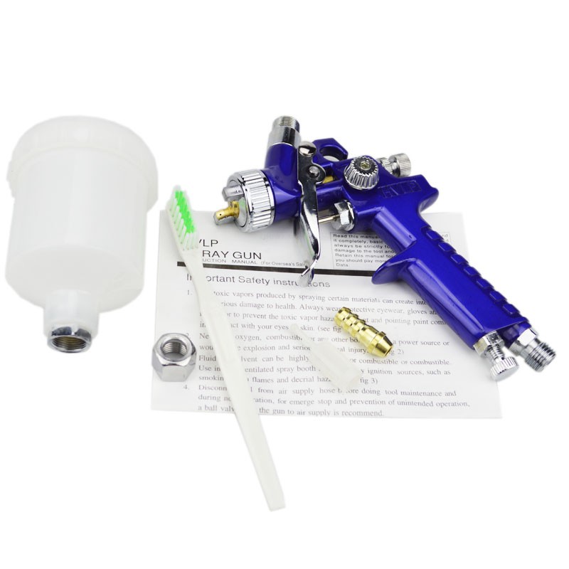 Professional Spray Gun Nozzle HVLP Airbrush 0.8mm - H-2000A - Blue