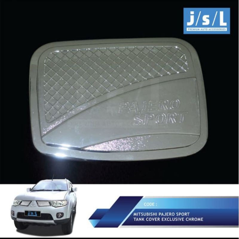 tank cover/ tutup tangki mobil Pajero sport exclusive chrome jsl