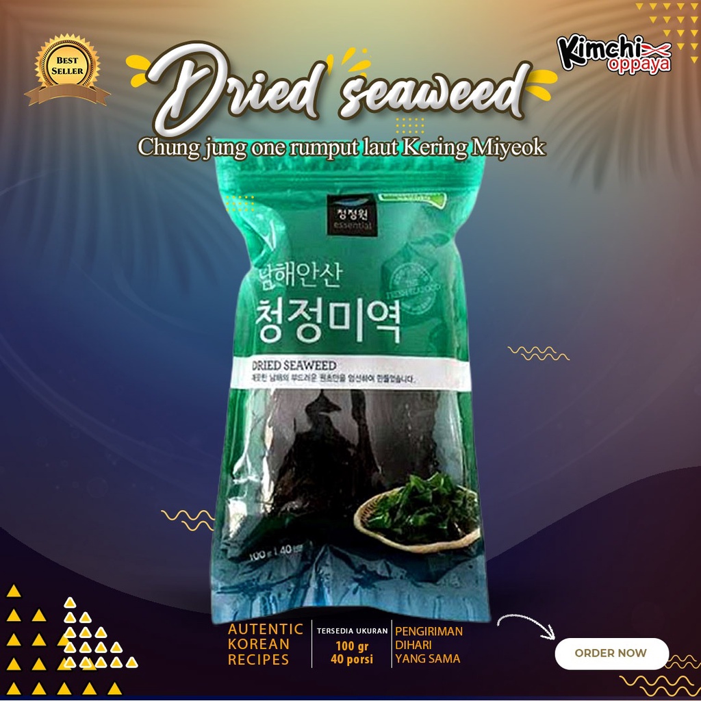 

Chungjungone Miyok 100 Gram Rumput Laut Keering Dried Seaweed