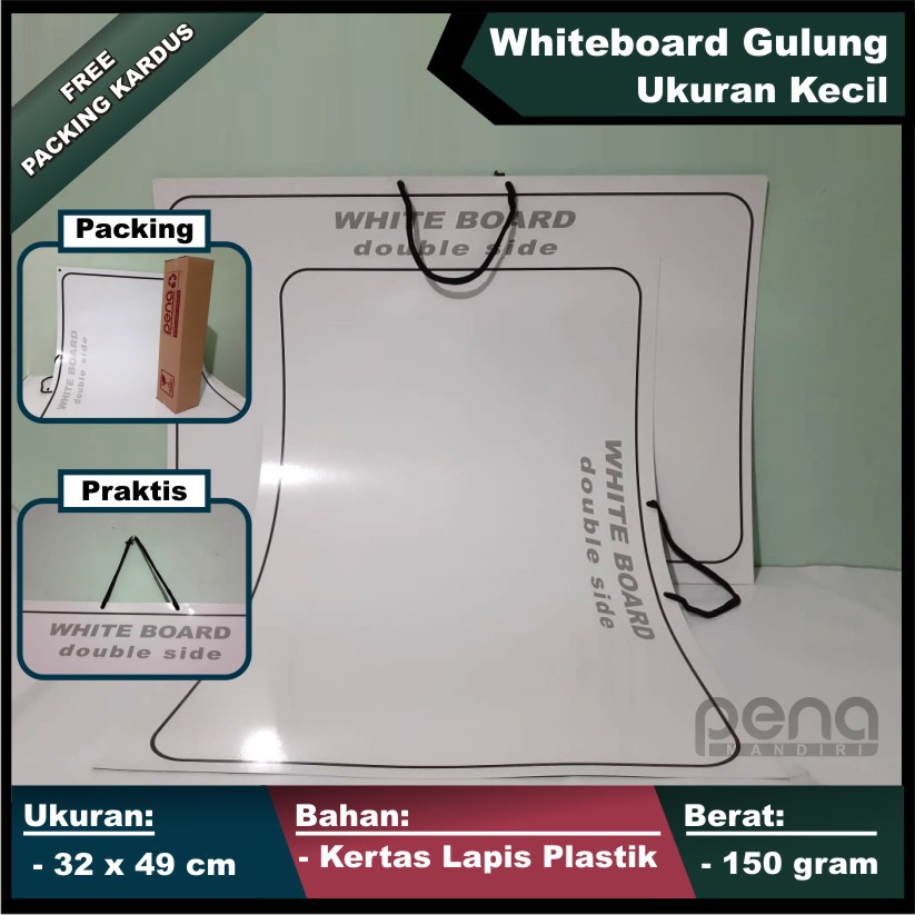 Whiteboard Lembaran Karton Gulung Papantulis Papan Tulis