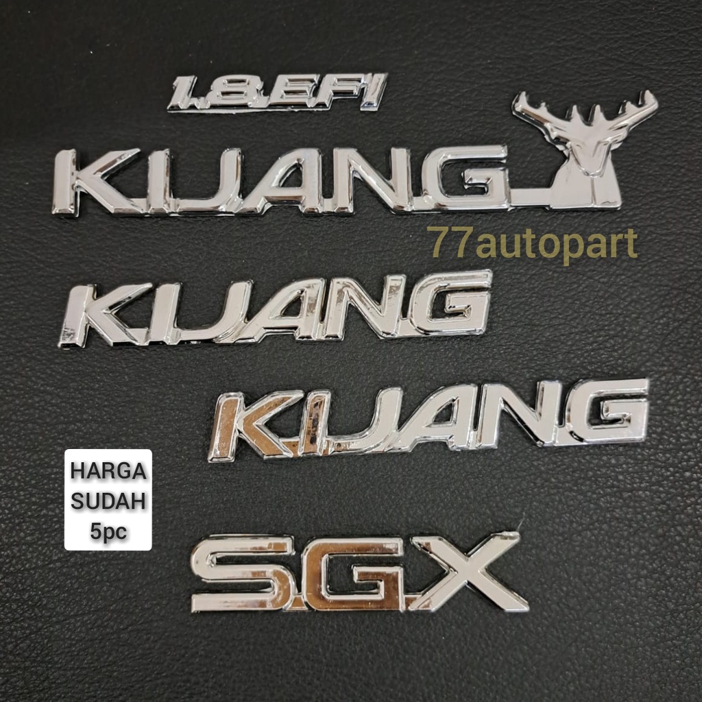 emblem logo mobil kijang kapsul set 5pc pilihan type lgx lsx sgx ssx