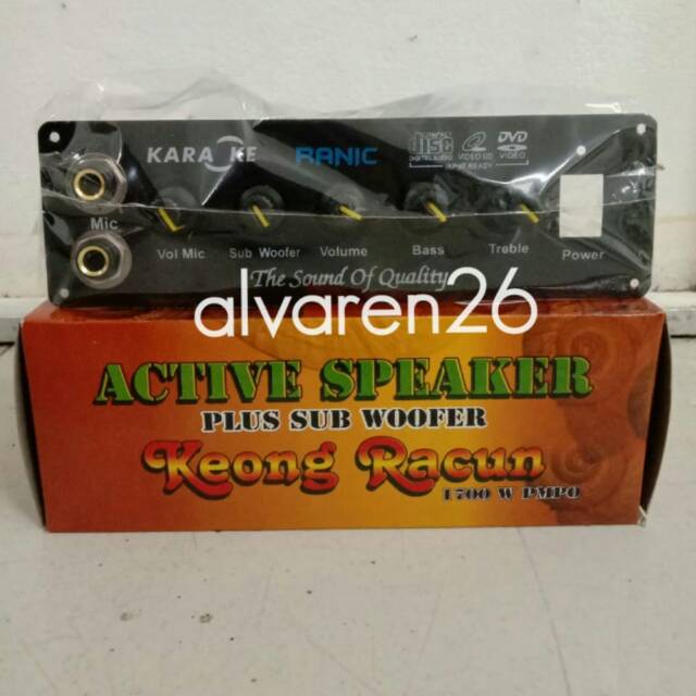 Kit Power Amplifier Speaker Aktif Stereo Plus Subwoofer 1700W PMPO