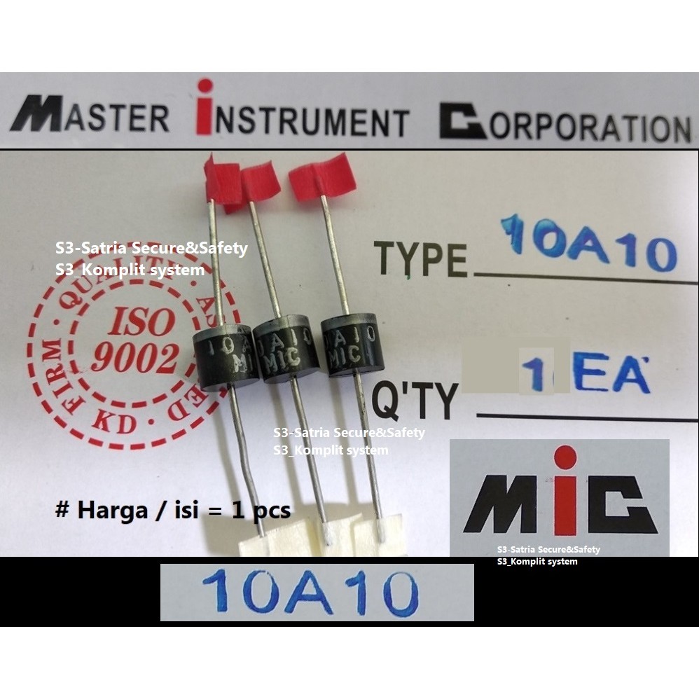 MIC Dioda 10A10 Diode 10A 10 Amper M I C 10Amper Ampere