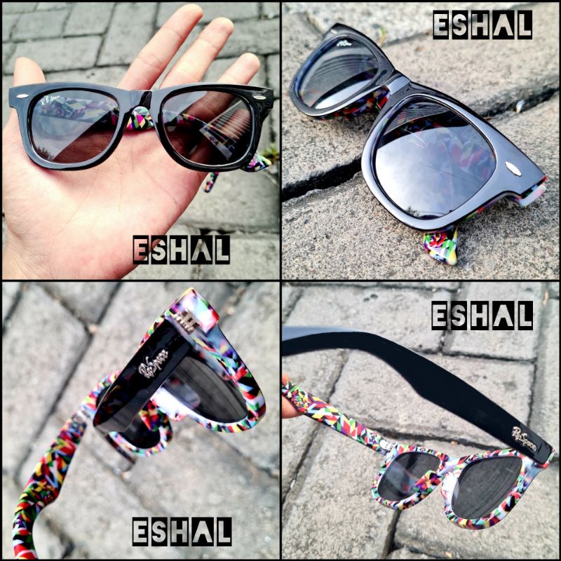 Kacamata Hitam WF Miring Pria Wanita Anti Radiasi Hp Laptop Gadget