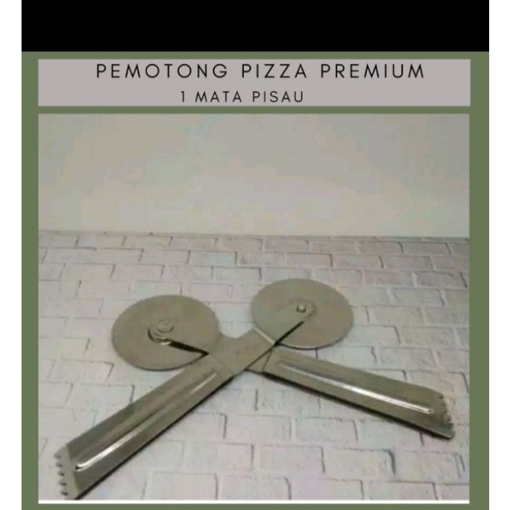 MURAH Pemotong pizza/Piasu pemotong 1 dan 2 mata pisau/Pisau Pizza