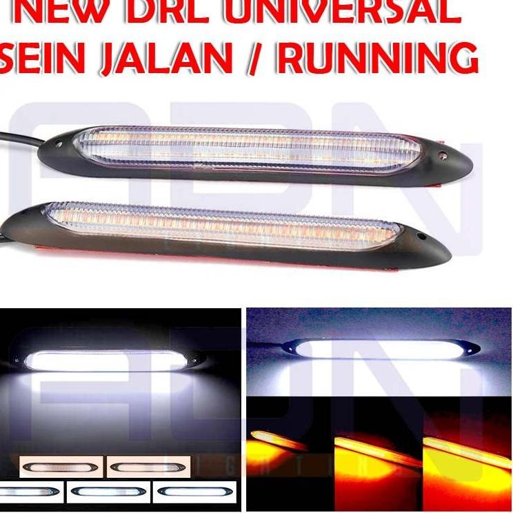 Lampu Led DRL Tempel senja Running Sein Mobil Motor UNIVERSAL E51L