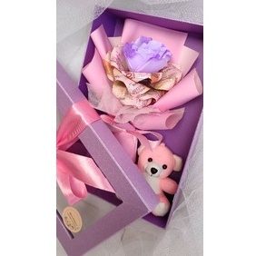 Rose money bouquet box