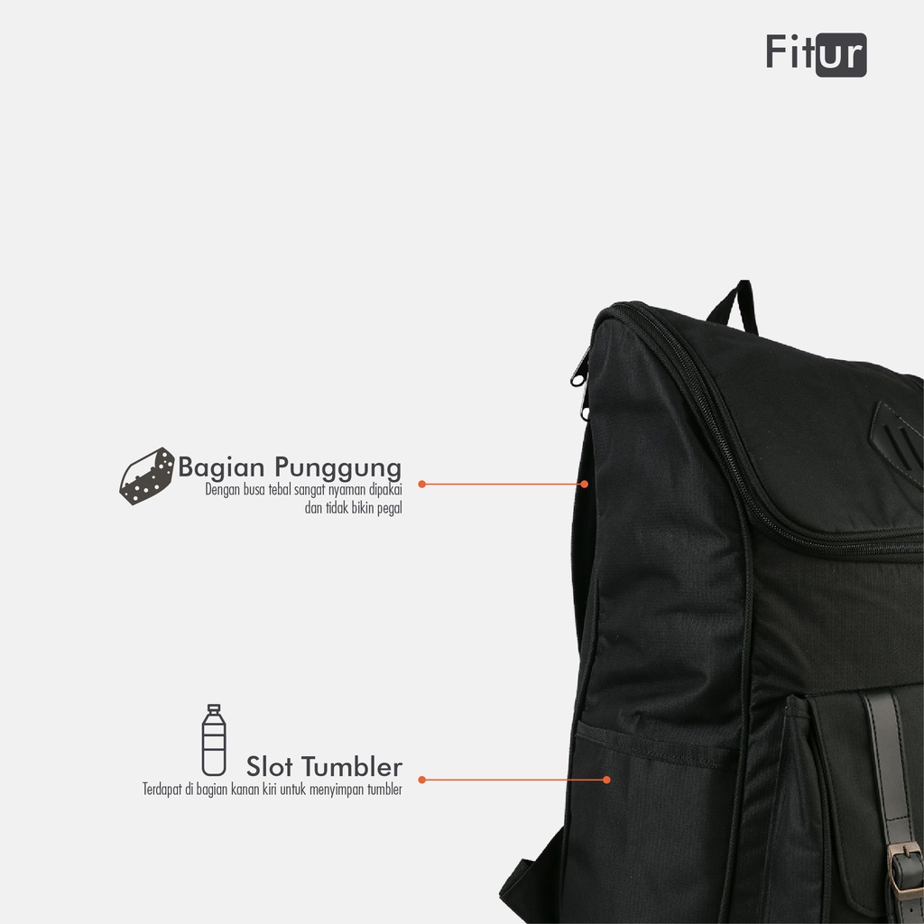 Tas ransel Backpack Lazzardi - Struggle | Tas laptop Pria