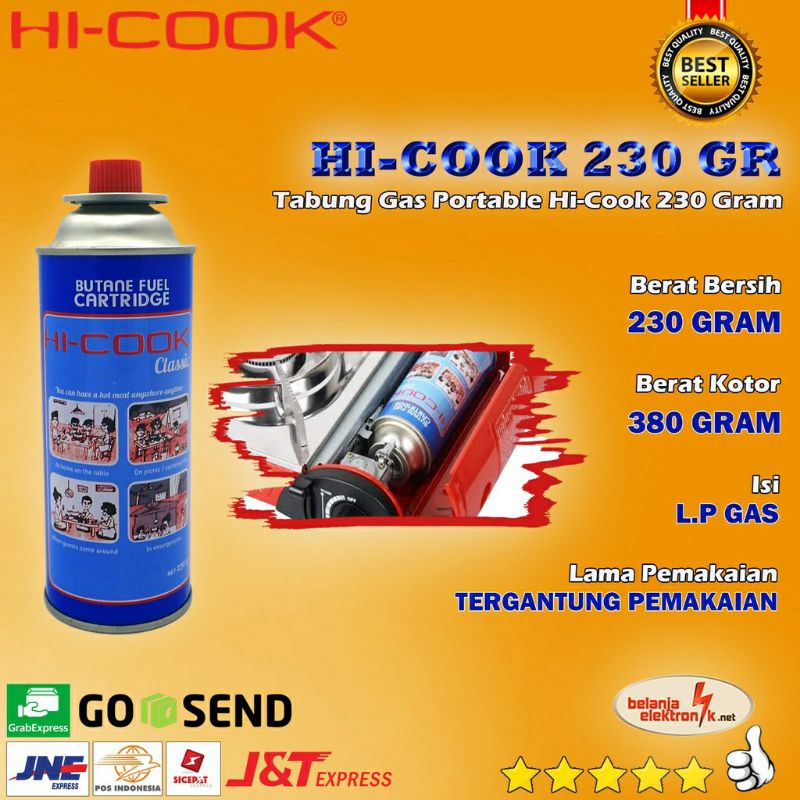 Tabung gas portable/ Kaleng Gas Hi Cook Portable ISI bukan kaleng kosong