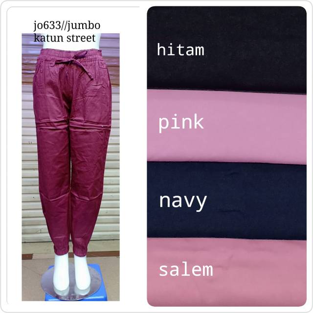 PROMO CELANA JOGER JUMBO WARNA MARON HITAM PINK NAVY SALEM CELANA CEWEK CELANA PANJANG MURAH