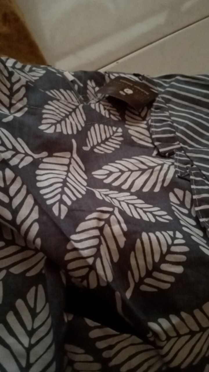 Tey-17 Batik Wanita Asj Sa Hrb026 Kenongo Kemeja Tosca Pendek