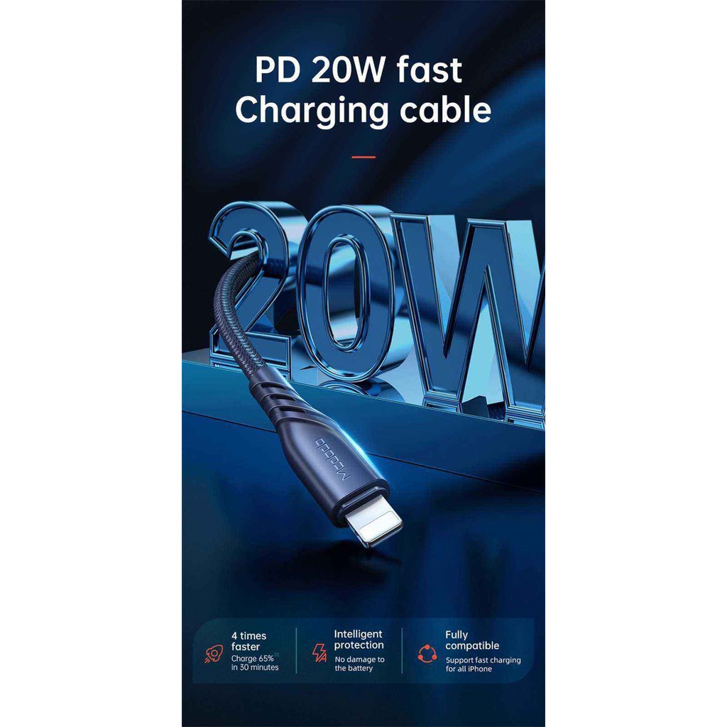 Mcdodo 20W PD Fast Charge Type-C to Ligtning Data Cable 1.2M CA-846 Original