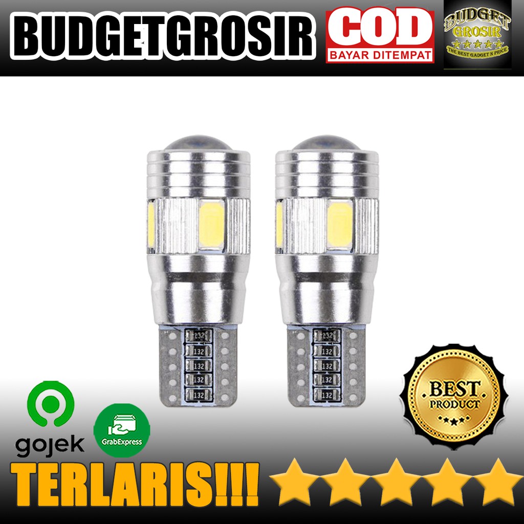 Lampu Mobil Headlight LED T10/W5W/168 SMD 5630 5W 2 PCS - HLXG