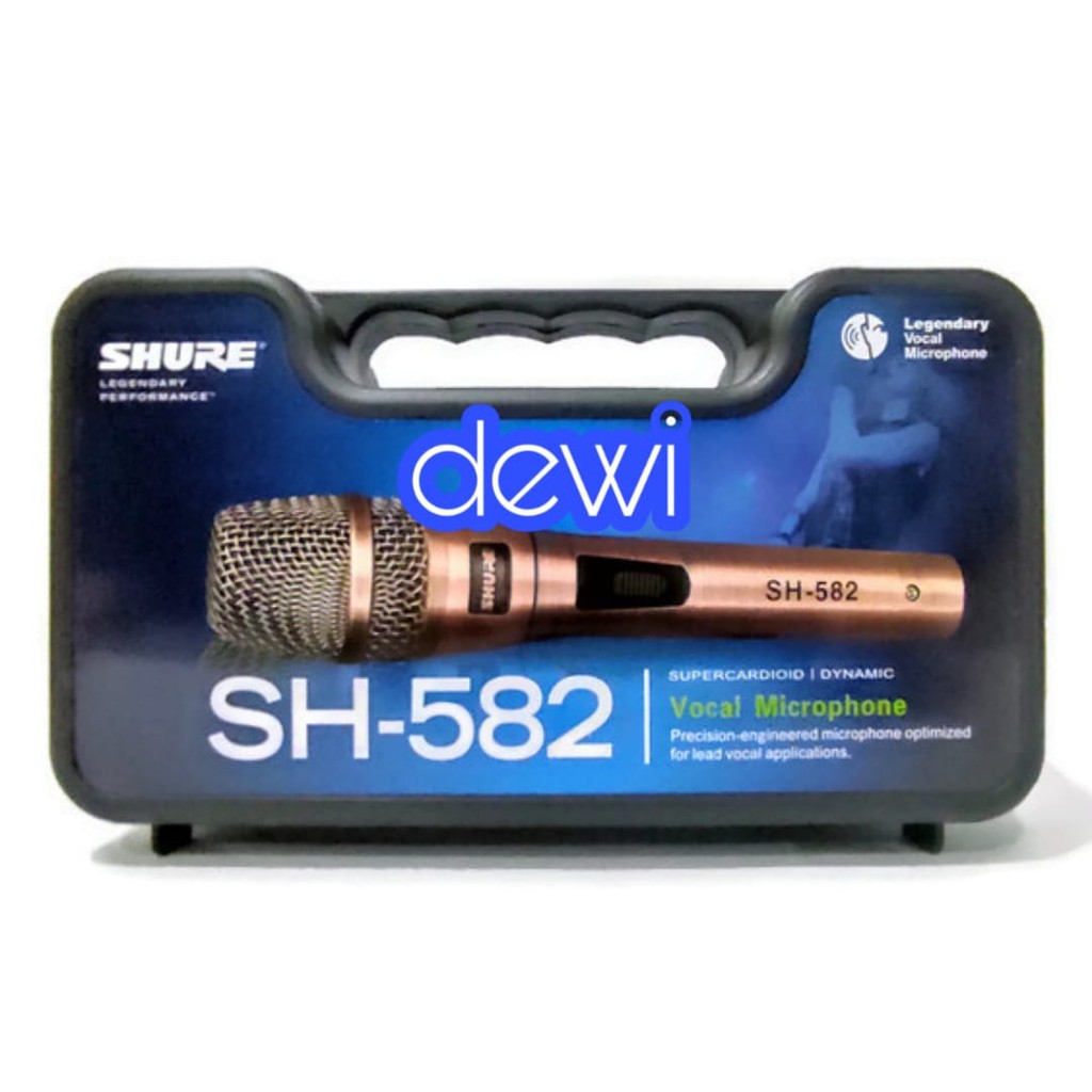 MIC SHURE KOPER SH-582 / MICROPHONE MURAH SHURE SH582 / MIC KABEL SHURE SH 582