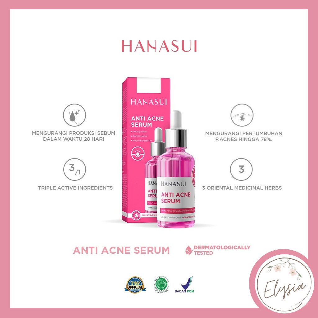 HANASUI Serum 20ml VitC/Whitening Gold/Anti Acne BPOM