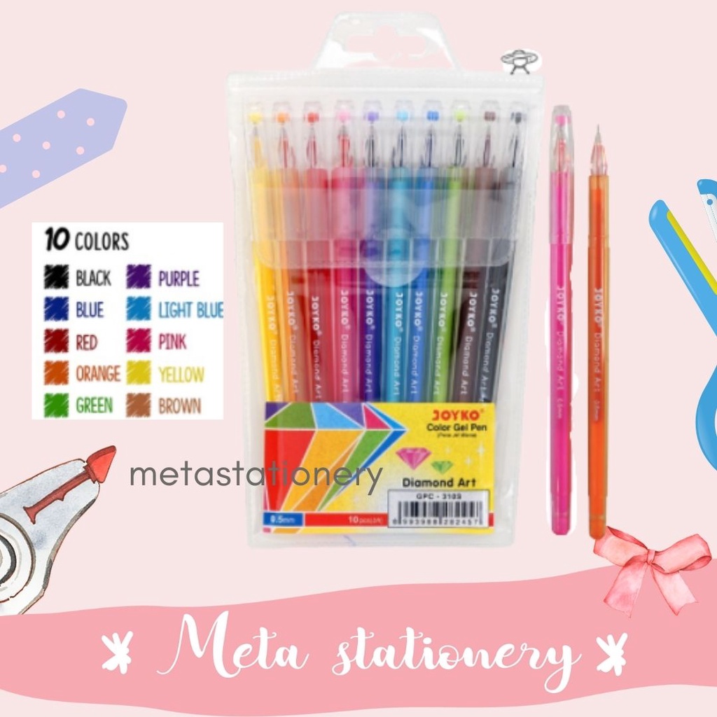 Pulpen Warna - Warni / Color Gel Pen Joyko GPC-310S