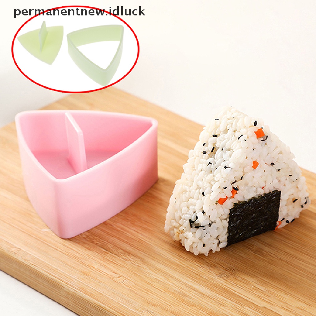 Cetakan Pembuat Sushi Onigiri Nasi Bentuk Trilater Anti Lengket Untuk Dapur