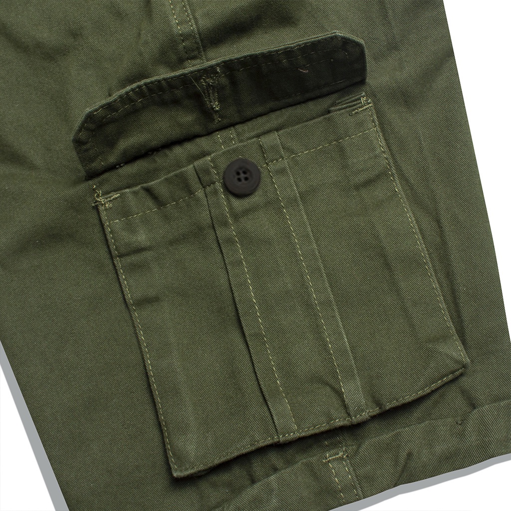 Dritto Short Pants Cargo - Celana Cargo Pendek Unisex - Army