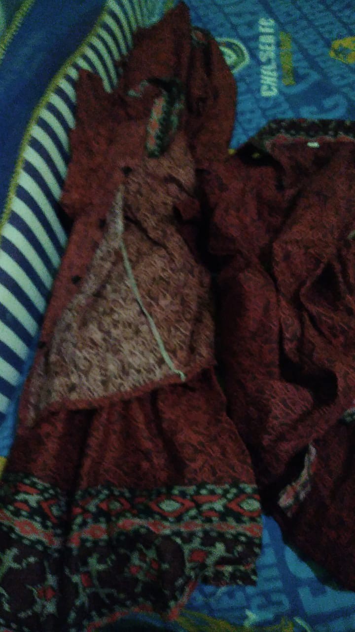 Batik Couple Keluarga Original Uzla Collection Motif Megamendung Merah