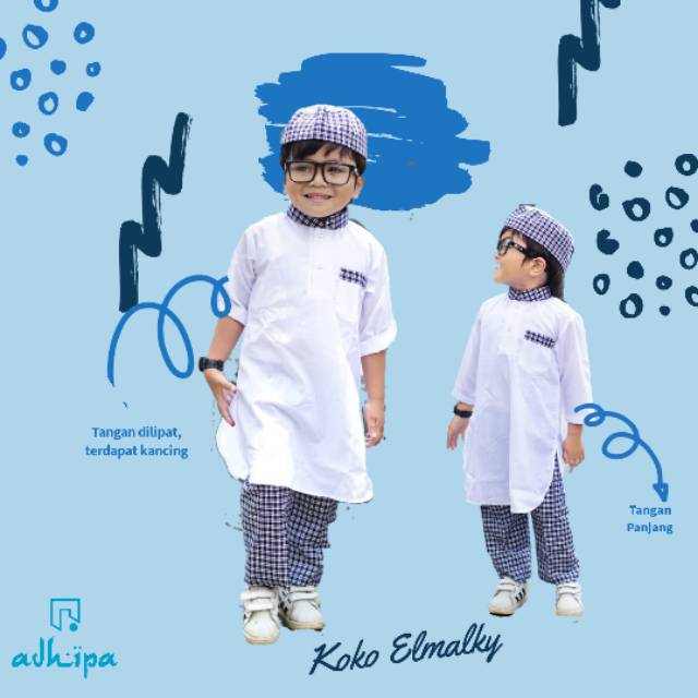 Stelan Koko Anak &amp; Peci (Koko ElMalky)