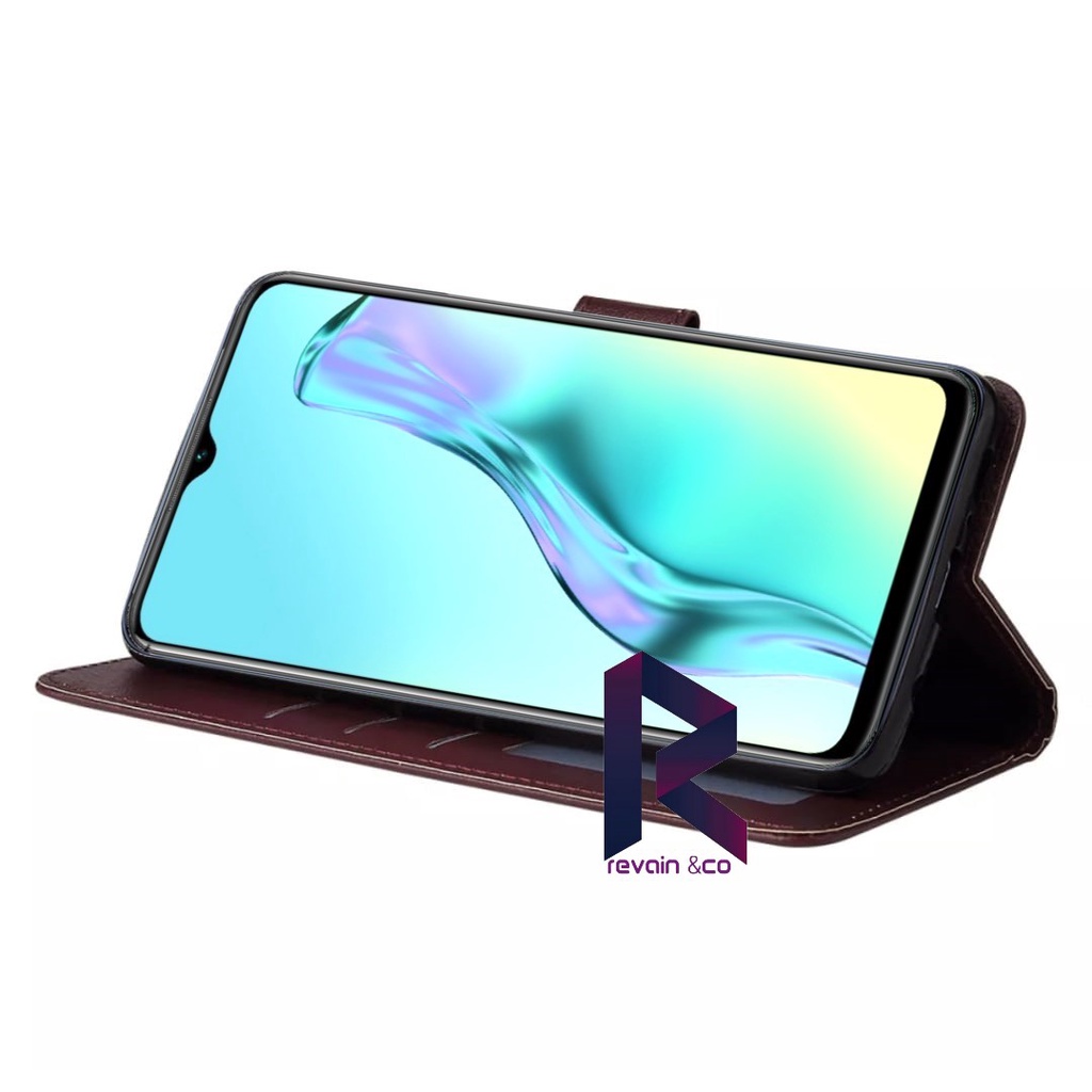 FLIP COVER VIVO V20 CASING DOMPET FLIP WALLET LEATHER KULIT PREMIUM SARUNG BUKA TUTUP FLIP CASE VIVO V20