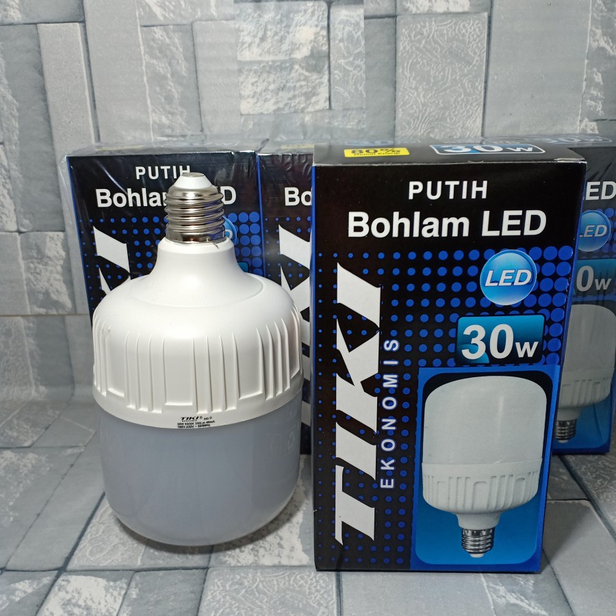 BOHLAM LAMPU TIKI LED 30 WATT EKONOMIS LUMEN 30 W LAMPU