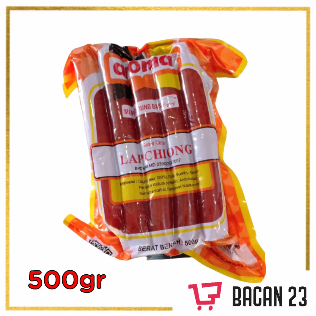 Lapchiong Aroma (500gr) - (Sosis Babi Aroma Lap Chiong) / Bacan 23 - Bacan23