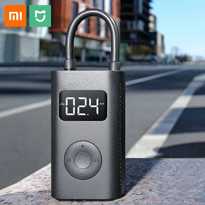 xiaomi kompresor mini digital otomatis pompa angin elektrik ban motor mobil sepeda toys manometer