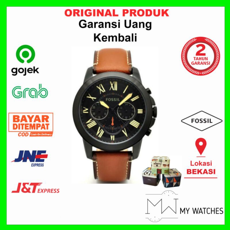 Jam Fossil Grant Chronograph Luggage Original | Fossil Fs5241