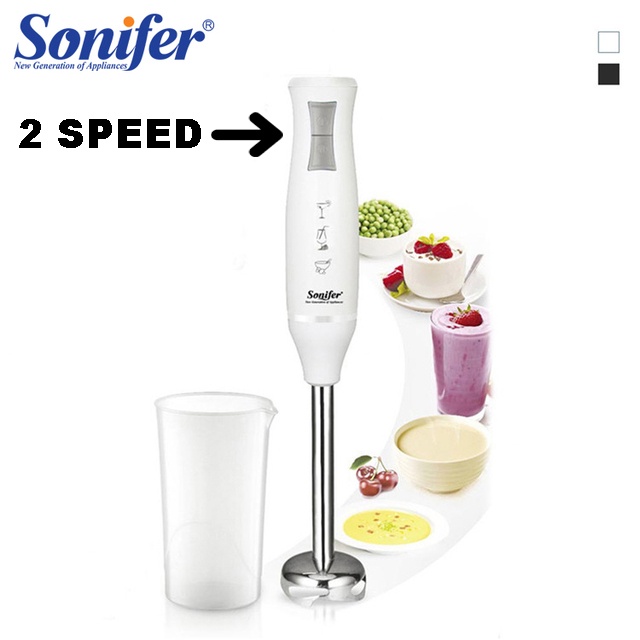 Sonifer HAND BLENDER 2 SPEED Stainless Steel FREE Gelas Takar