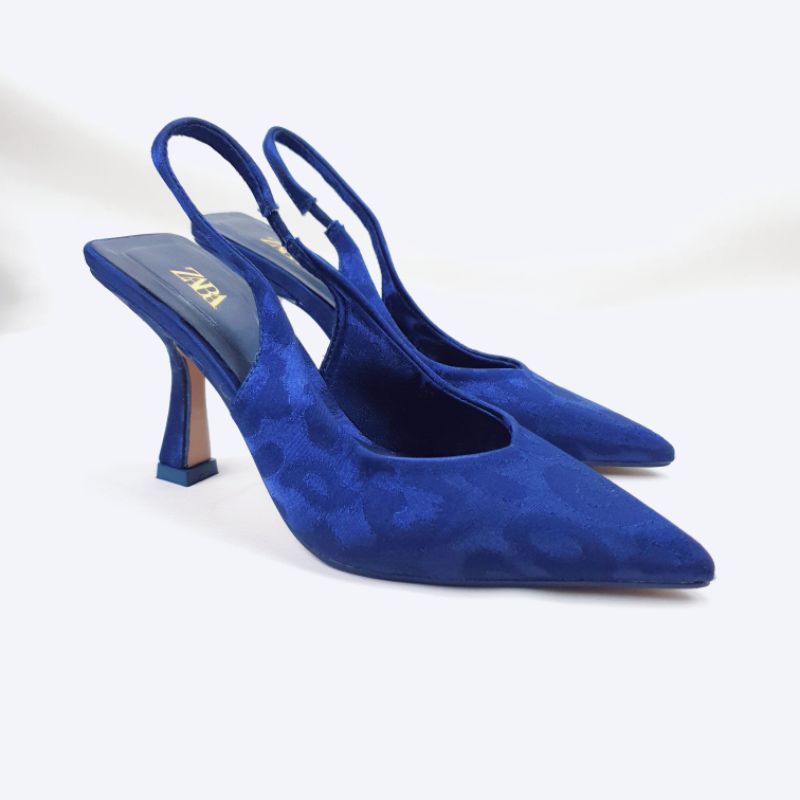 ZR Suede Slingback High Heels 351