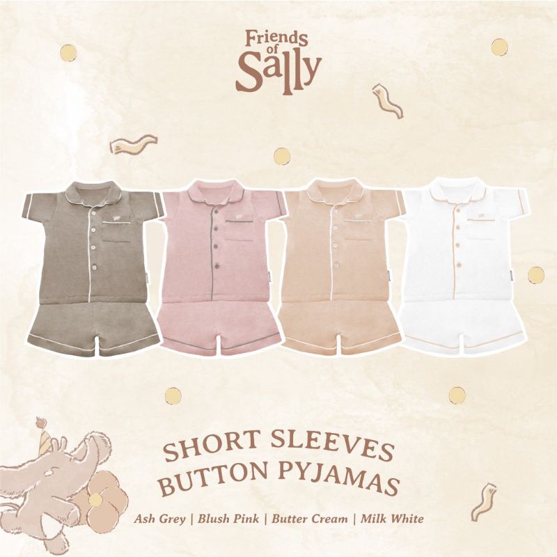 Bamboo Short Sleeves Button Pyjamas - Friends of Sally