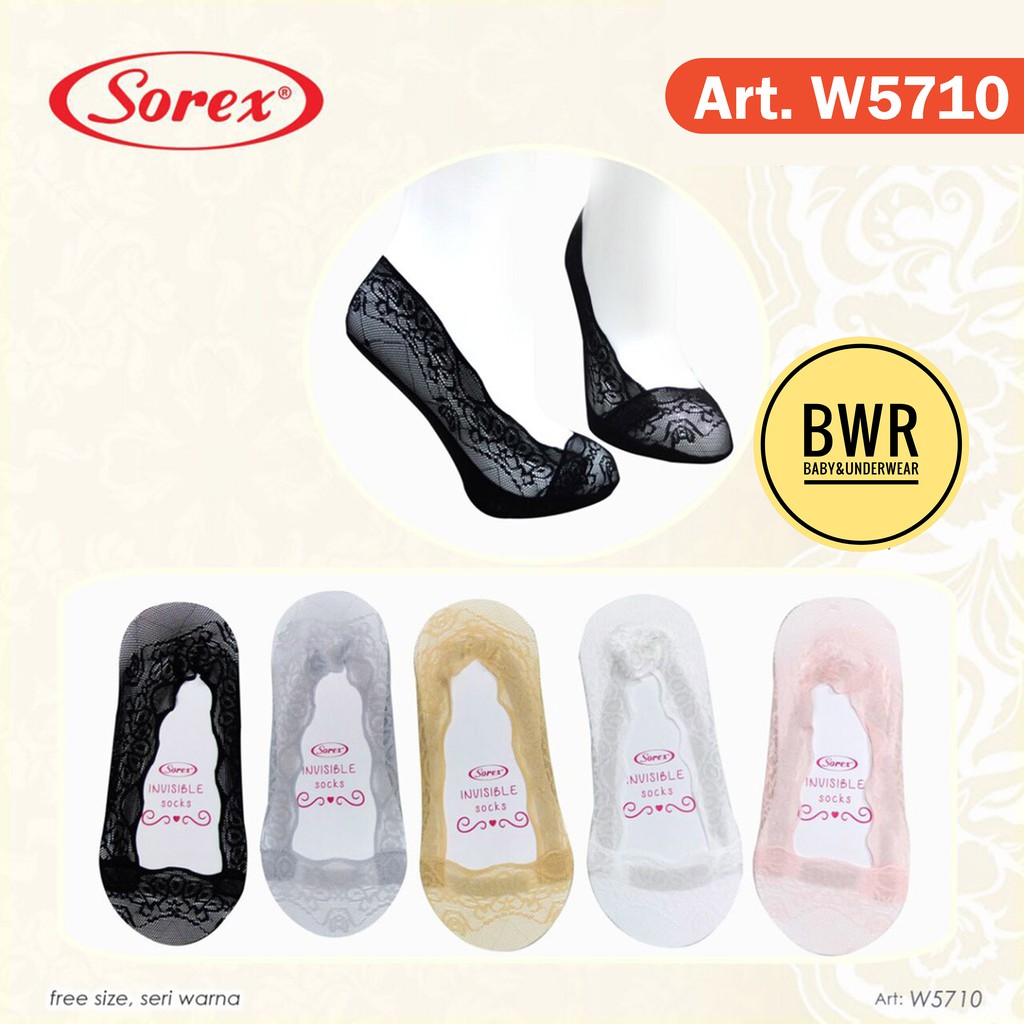 Kaos Kaki Sorex W5710 Invisible Socks | Kaos Kaki Perempuan - Bwr IX