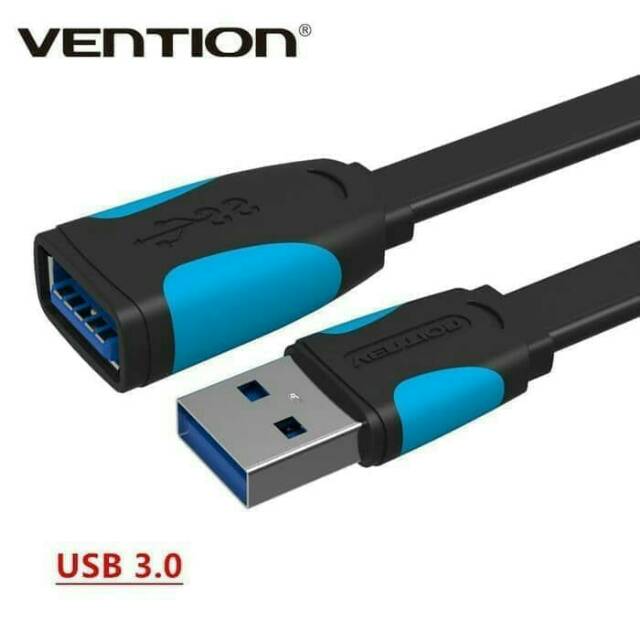 [COD] VENTION A13 FLAT KABEL USB EXTENSION 3.0 MALE TO FEMALE 1.5 METER / KABEL EXTENXION PERPANJANGAN USB MALE KE FEMALE 1.5M ORIGINAL