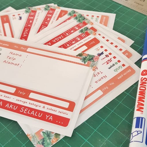 

Label Stiker Pengiriman OLSHOP Lengkap