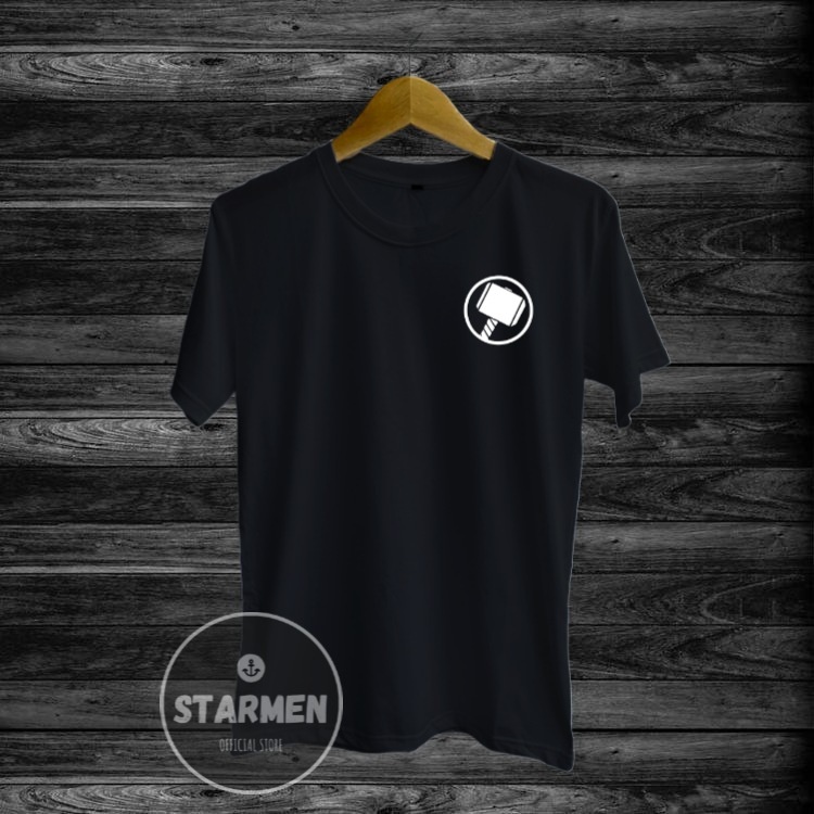 Kaos Distro Pria T-Shirt Motif Kata Kata THOR