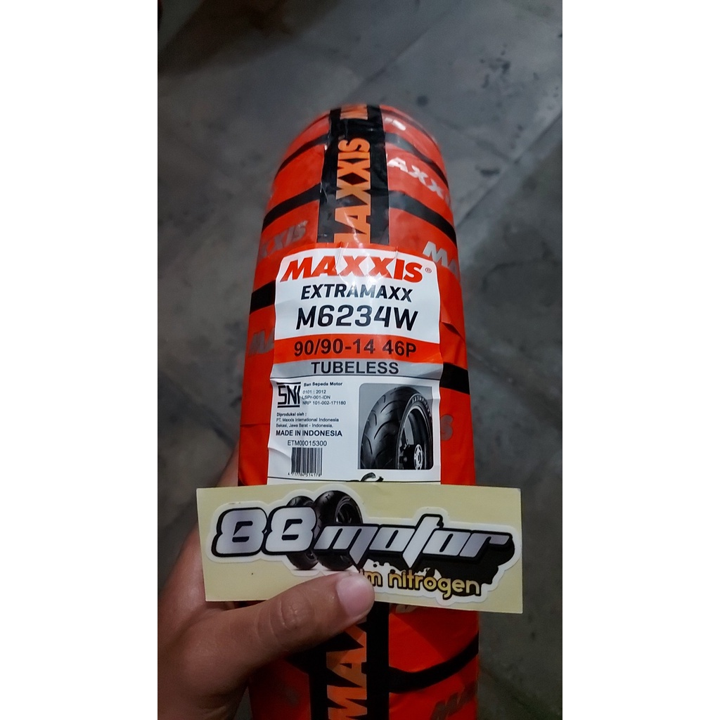 BAN MAXXIS EXTRAMAXX 90/90-14 TUBELESS, OFFLINE LEBIH MURAH