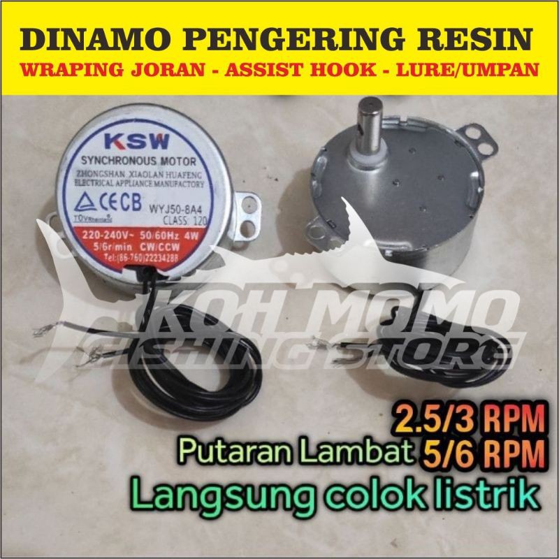 Dinamo Pengering Resin Joran Assist Hook Lure Umpan