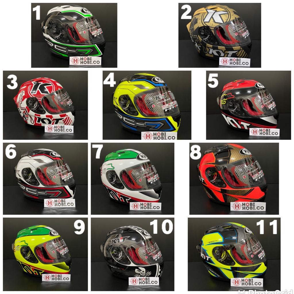 HELM FULLFACE KYT RC7 MOTIF KYT RC SEVEN MOTIF RC 7 ORIGINAL