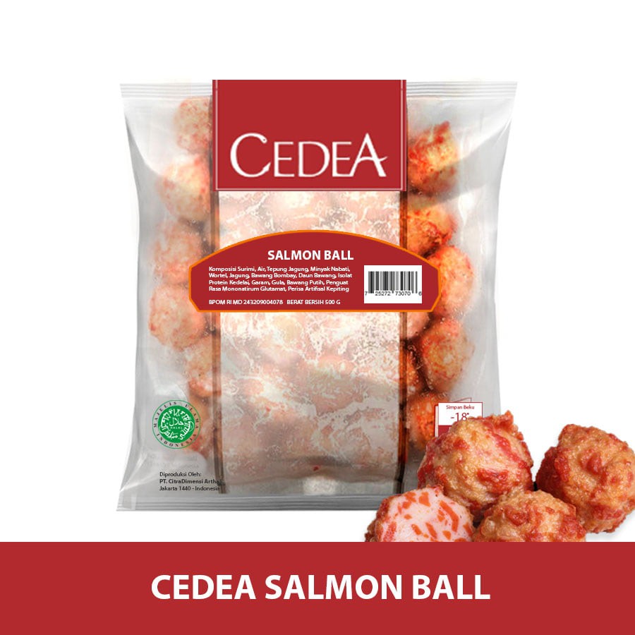 

CEDEA baso ikan rasa salmon 500 gram