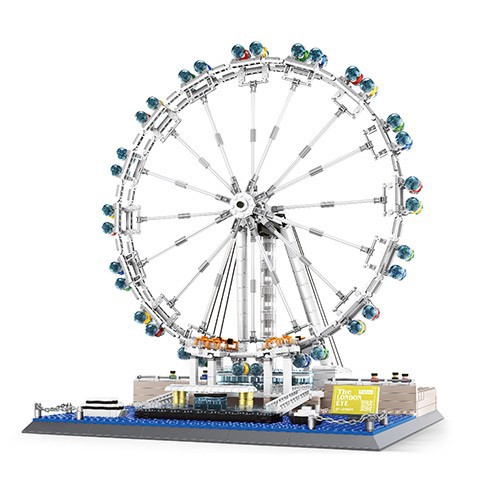 THE LONDON EYE OF LONDON 1528PCS NO LEGO ARCHITECTURE BRICKS BLOCK ARCHITECTURE EDUKASI MAINAN