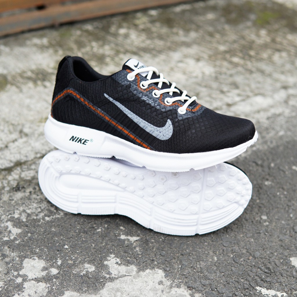 MS- Sepatu Sneakers Olahraga Pria Nike Ultra Hitam Premium Spatu Sport Cowok Jogging Running Outdoor