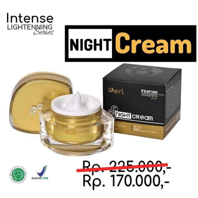 B ERL COSMETIC | B ERL NIGHT CREAM | kosmetik krim malam