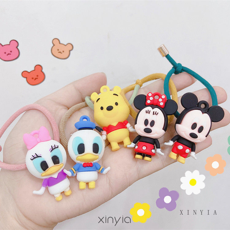 【CHECKOUT RP100】Mickey DNY Hair Band Rubber Band Fashion Korea Pola Kartun Mickey Aksesoris Rambut