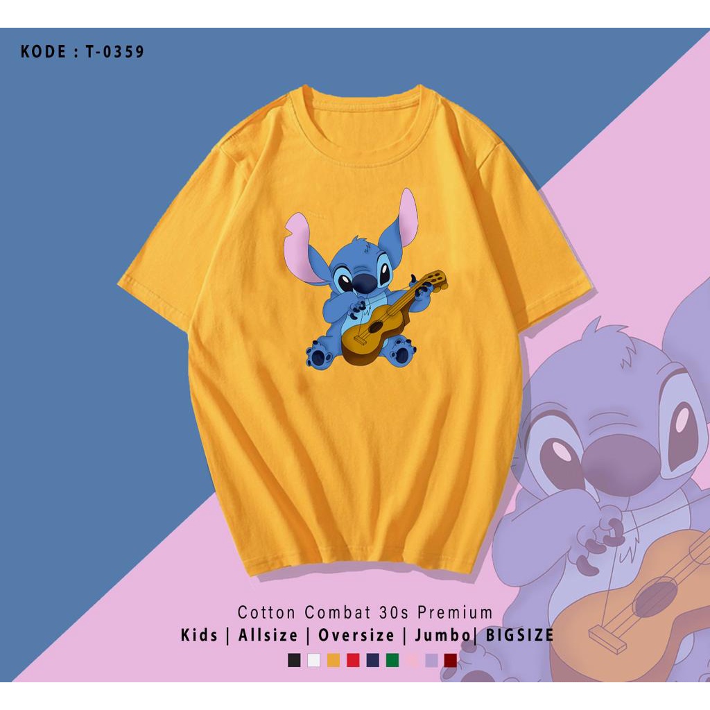 KAOS KARTUN STICH / KAOS WANITA LUCU / KAOS OVER SIZE / KAOS UK M-XL / KAOS TERBARU / KAOS KEREN BAHAN LEMBUT