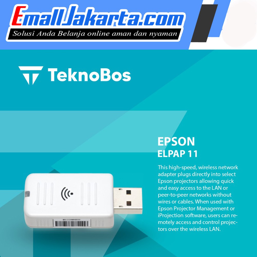 EPSON ELPAP 11 WIRELESS USB DONGLE WIFI PROJECTOR DONGGEL ELPAP11