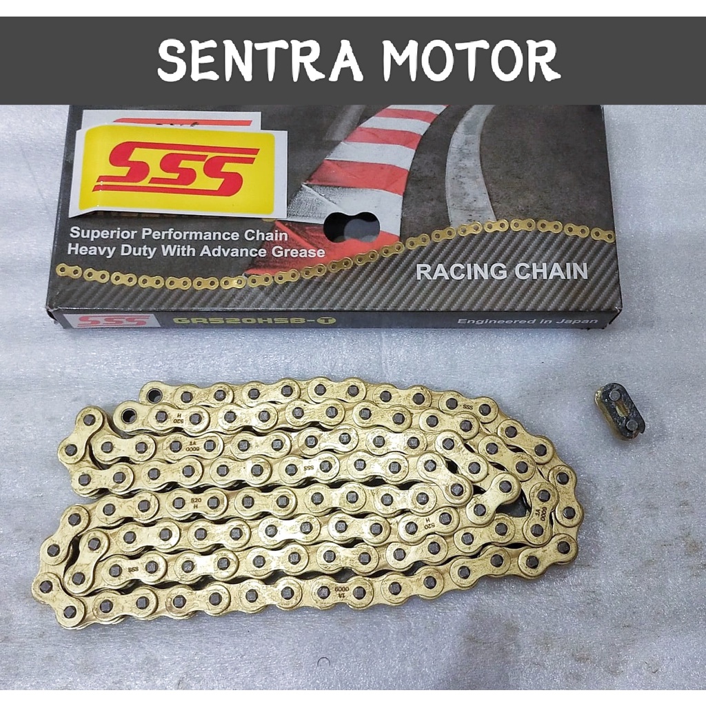 Rantai SSS 520 110L HSBT Rantai SSS HSBT 520 - 110L / 120L / 130L PNP CBR250 Tiger Dll
